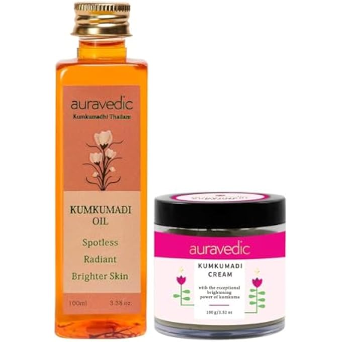 Auravedic KUMKUMADI NIGHT CREAM & OIL (COMBO OF 2) - Image 1